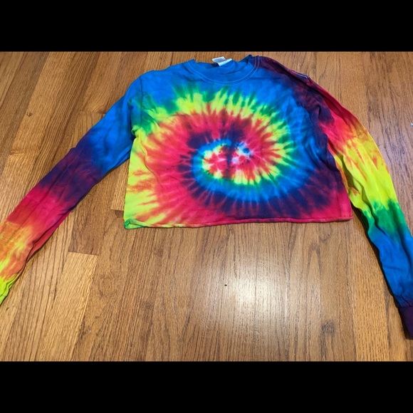 Cropped Tie Die long sleeve - Picture 1 of 1